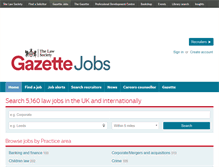 Tablet Screenshot of jobs.lawgazette.co.uk