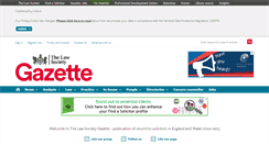 Desktop Screenshot of lawgazette.co.uk