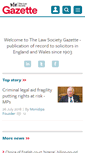 Mobile Screenshot of lawgazette.co.uk