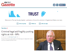 Tablet Screenshot of lawgazette.co.uk